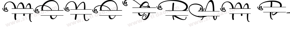 MONOGRAM P字体转换